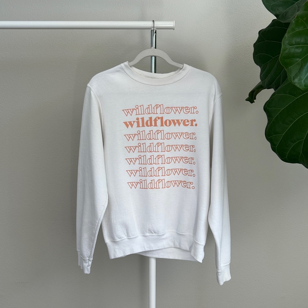 Wildflower White Sweatshirt